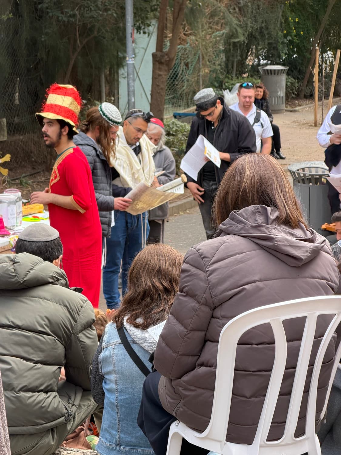 Market stalls during Purim in Jerusalem